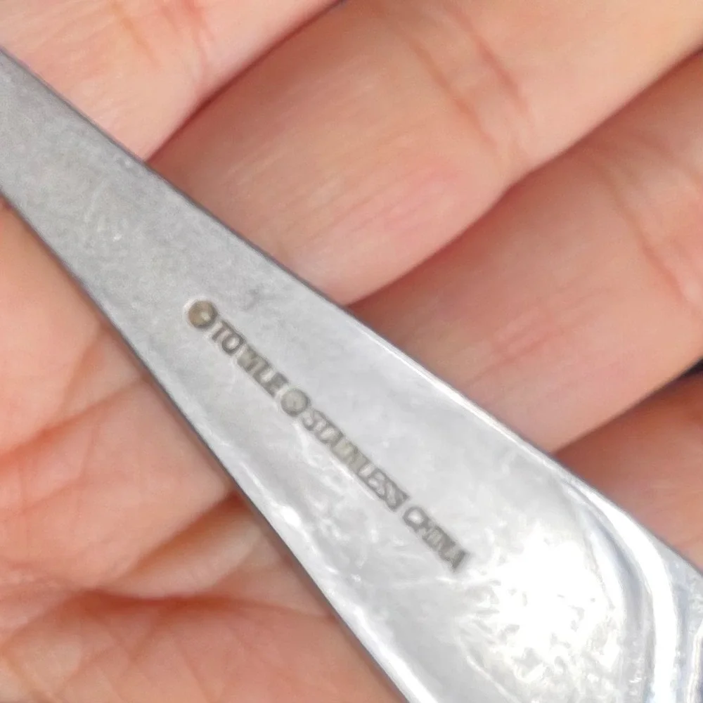 Towle Stainless Steel Flatware Teardrop Tip Mixed Set Knives Forks Spoons